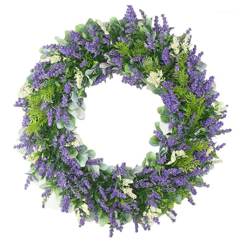 Promotion! Lavender Wreaths,Artificial Green Leaves Wreath for Arrangements Front Door Wall Farmhouse Home Decor Fall Round Purp1, Multi
Promotion! Lavender Wreaths,Artificial Green Leaves Wreath for Arrangements Front Door Wall Farmhouse Home Decor Fall Round Purp1, Multi