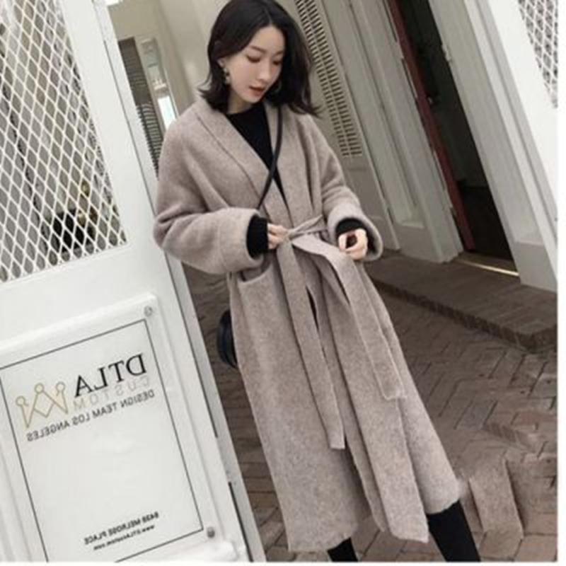 2020 Winter Long Cardigan Knitted Sweater Women Long Sleeve Female Jumper Cardigan Casual Streetwear Open Sweater With Belt, Black
2020 Winter Long Cardigan Knitted Sweater Women Long Sleeve Female Jumper Cardigan Casual Streetwear Open Sweater With Belt, Black
