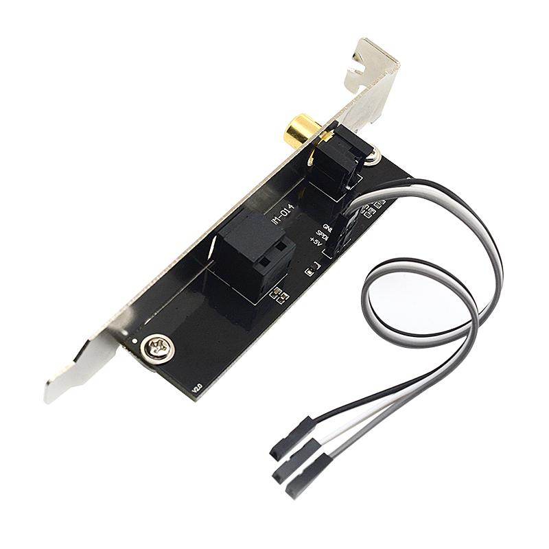 24BIT192KHz SPDIF Daughter Card Optical Fiber Coaxial Digital Sound Card Baffle DAC DTS Decoder for General Motherboard
24BIT192KHz SPDIF Daughter Card Optical Fiber Coaxial Digital Sound Card Baffle DAC DTS Decoder for General Motherboard