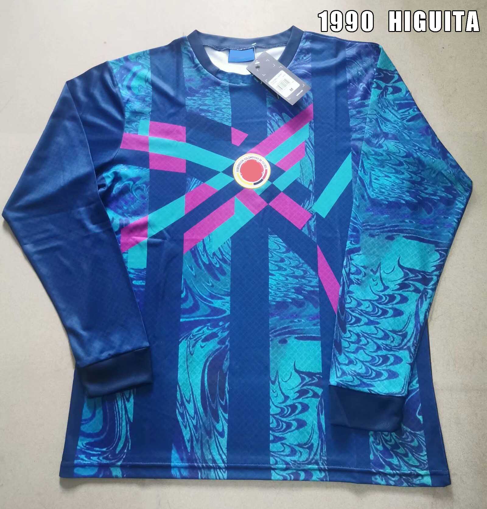 1990 retro soccer jersey goalkeeper long sleeve OLD RENE HIGUITA COLOMBIA GOALIE FOOTBALL SHIRT COLUMBIA Vintage football shirt Collection1
1990 retro soccer jersey goalkeeper long sleeve OLD RENE HIGUITA COLOMBIA GOALIE FOOTBALL SHIRT COLUMBIA Vintage football shirt Collection1