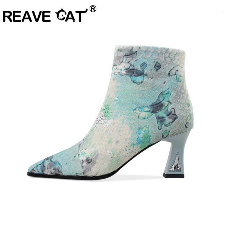 REAVECAT Autumn Horse hair Mid-calf boots Emboidered Pointed toe Chunky heels Zip Prints Big size 34-43 Pink blue Casual A31891, Pink no fur
REAVECAT Autumn Horse hair Mid-calf boots Emboidered Pointed toe Chunky heels Zip Prints Big size 34-43 Pink blue Casual A31891, Pink no fur