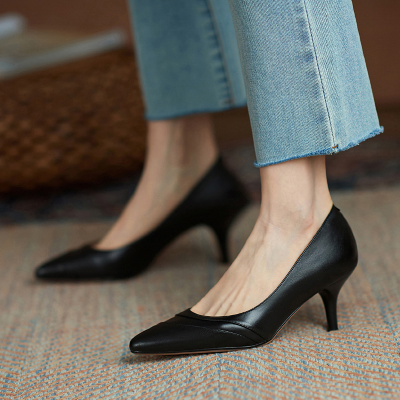2020 Toe White Pointed High Elegant Heels Only Sexy Real Professional Leather Pumps Women's Working Shoes Pvss, Black
2020 Toe White Pointed High Elegant Heels Only Sexy Real Professional Leather Pumps Women's Working Shoes Pvss, Black