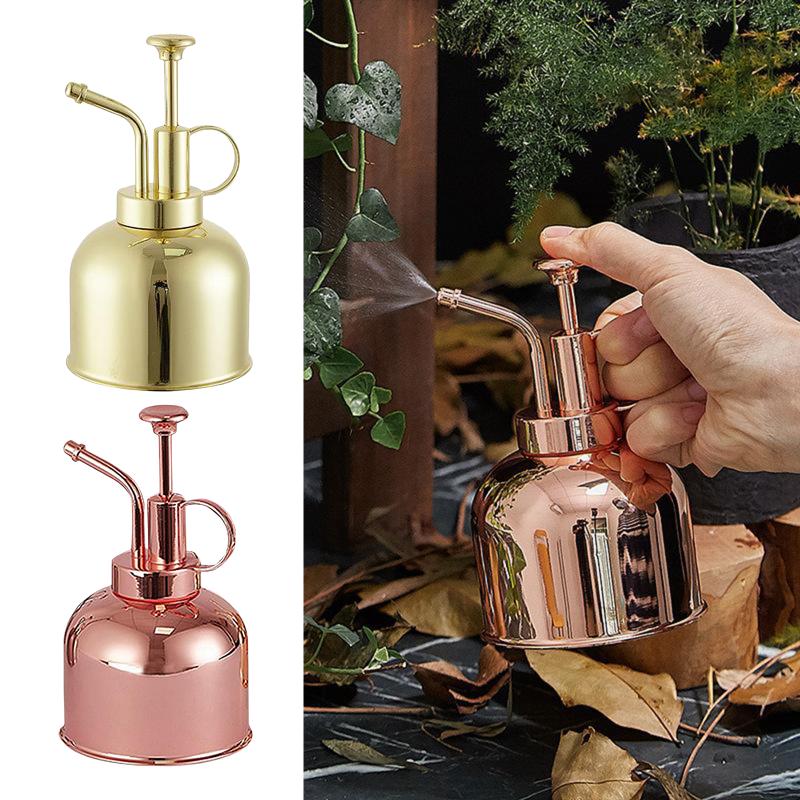 300ML Small Watering Can Plant Watering Pot Spray Bottle Retro Style Gardening Tools for Water Plants Flowers, Rose gold
300ML Small Watering Can Plant Watering Pot Spray Bottle Retro Style Gardening Tools for Water Plants Flowers, Rose gold