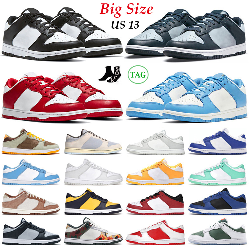 Big Size 47 Designer Dunks Lows Running Shoes Men Women Panda Black White Grey Fog Syracuse UNC Laser Orange Mens Trainers Outdoor Sport Sne
Big Size 47 Designer Dunks Lows Running Shoes Men Women Panda Black White Grey Fog Syracuse UNC Laser Orange Mens Trainers Outdoor Sport Sne