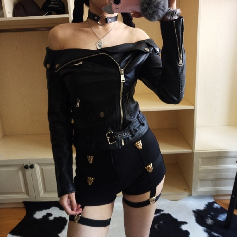 Punk Women Metal Leopard Button Decoration Elastic Band Hollow Out Hip Pop Summer Fashion Shorts Y200403, Black
Punk Women Metal Leopard Button Decoration Elastic Band Hollow Out Hip Pop Summer Fashion Shorts Y200403, Black