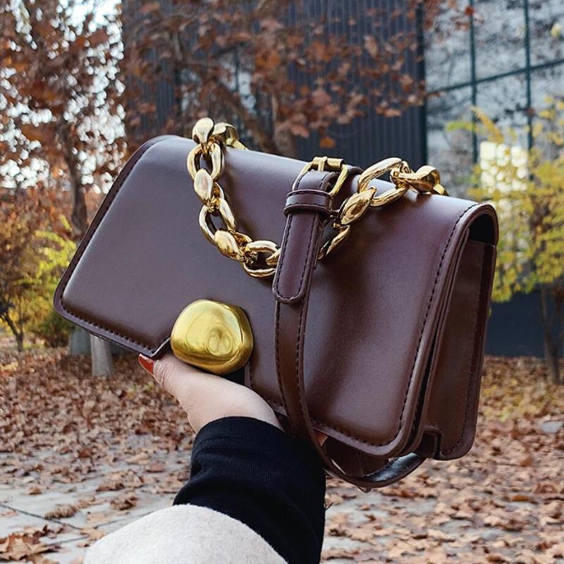 Cross Body Square Chain Tote Bag 2021 Fashion High Quality PU Leather Women's Designer Handbag Vintage Shoulder Messenger Purses, Black
Cross Body Square Chain Tote Bag 2021 Fashion High Quality PU Leather Women's Designer Handbag Vintage Shoulder Messenger Purses, Black