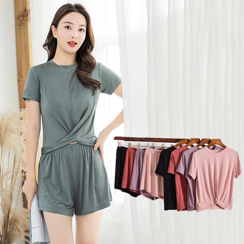 pijamas femme pajamas for women pijama mujer Modal Short-Sleeved Short Pants round Neck Suits Loose Summer 2 pieces set1, Nevy
pijamas femme pajamas for women pijama mujer Modal Short-Sleeved Short Pants round Neck Suits Loose Summer 2 pieces set1, Nevy