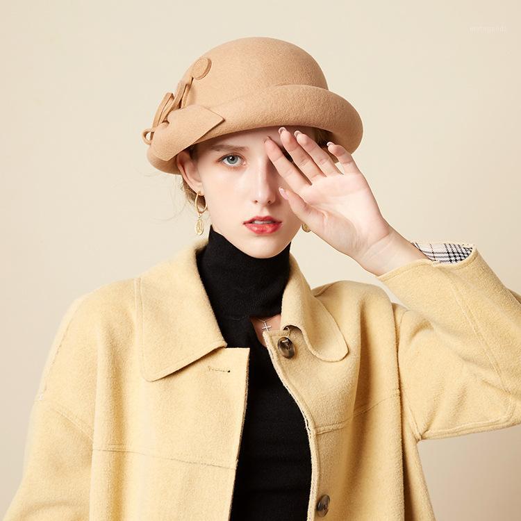 Mingli Tengda Women Winter Wool Hat Round Top Curling Small Basin Hat Fashion Elegant Flower Felt Fedora Fascinator Chapeau1, Black
Mingli Tengda Women Winter Wool Hat Round Top Curling Small Basin Hat Fashion Elegant Flower Felt Fedora Fascinator Chapeau1, Black