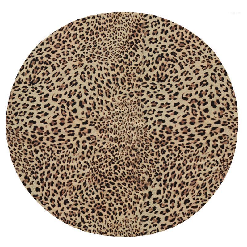 Super Soft Plush Flannel Blanket Sexy Leopard Texture Blankets Round Throw Blanket for Beds1