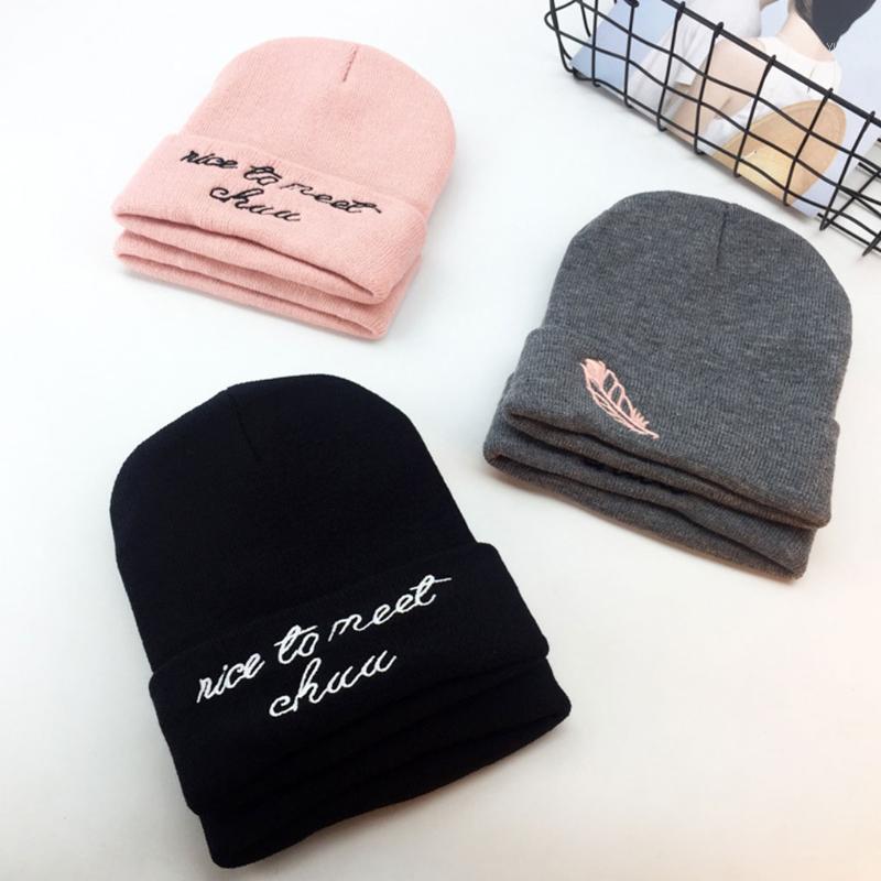 Fashion Men Women Knitting Wool Feather Beanie Hat Knitted Cap Letters Braided Warm Thick Winter Head Accessory1
Fashion Men Women Knitting Wool Feather Beanie Hat Knitted Cap Letters Braided Warm Thick Winter Head Accessory1