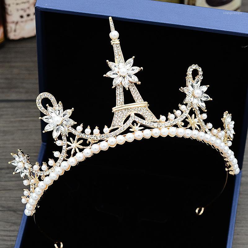 Hair Clips & Barrettes Wedding Bridal Bridesmaid Eiffel Tower Crown Tiara Crystal Imitation Pearl Headband Bride Accessories, Golden;silver
Hair Clips & Barrettes Wedding Bridal Bridesmaid Eiffel Tower Crown Tiara Crystal Imitation Pearl Headband Bride Accessories, Golden;silver