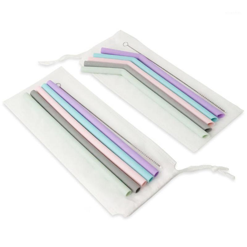 5Pcs/set Reusable Silicone Grade Drinking Straws Sturdy Bent Straight Drinks Straw with Cleaning Brushes for Bar Party1
5Pcs/set Reusable Silicone Grade Drinking Straws Sturdy Bent Straight Drinks Straw with Cleaning Brushes for Bar Party1