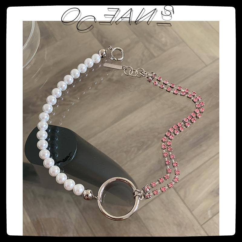 SexMara 20FW New Necklace Temperament Female Clavicle Chain Pink Crystal Pearl Ceramics Choker Necklace For Women Girls Jewelry
SexMara 20FW New Necklace Temperament Female Clavicle Chain Pink Crystal Pearl Ceramics Choker Necklace For Women Girls Jewelry