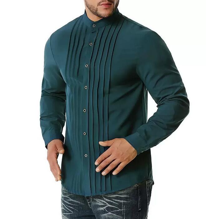 Men's Dress Shirts Business Shirt Mens Casual Fashion Camiseta Masculina Fitness Tuxedo Man Clothes Size S-2XL, Dark green
Men's Dress Shirts Business Shirt Mens Casual Fashion Camiseta Masculina Fitness Tuxedo Man Clothes Size S-2XL, Dark green
