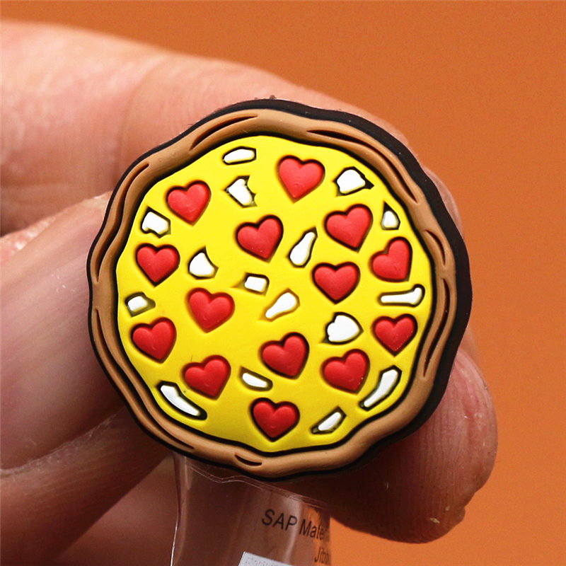 Foods Shoe Charms Cute Sushi Cookies Ice Cream Cake PVC Shoes Sandals Accessories Decoraciones Buckle Kids Gifts