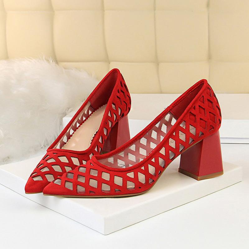 BIGTREE Fashion Retro Chic High Heels Chunky Pumps Women Pumps Open-cut High Heeled Shoes Pointed Single Shoes, Gray
BIGTREE Fashion Retro Chic High Heels Chunky Pumps Women Pumps Open-cut High Heeled Shoes Pointed Single Shoes, Gray
