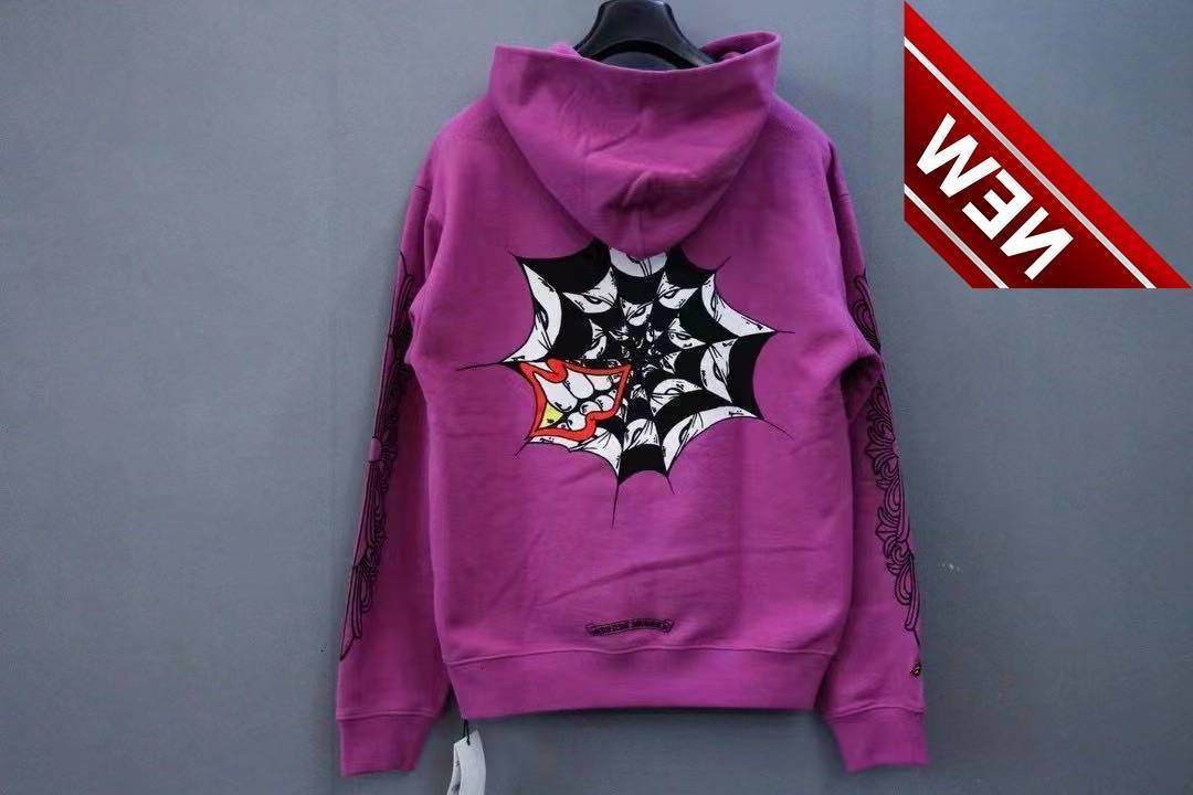 2022 Crogao Street Ch Purple Graffiti Spider Web Print Loose Hooded Plush Thickened Long Sleeve Sweater
2022 Crogao Street Ch Purple Graffiti Spider Web Print Loose Hooded Plush Thickened Long Sleeve Sweater