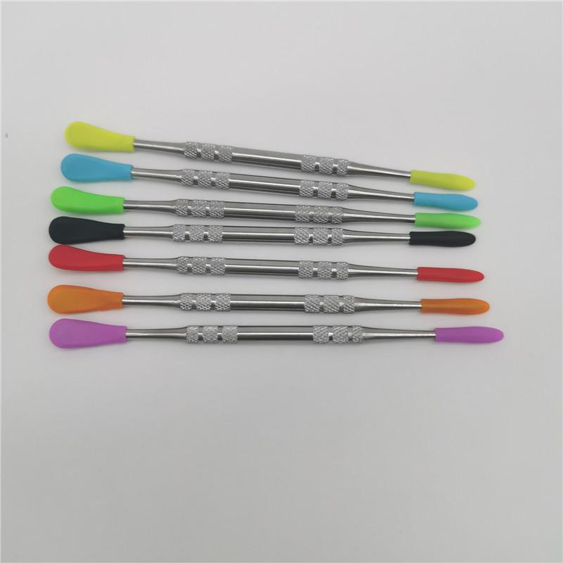 Smoking Accessories Stainless Steel Dabber Tools 121mm Concentrate Wax for dry herb water pipe glass bong digging with silicone tips
Smoking Accessories Stainless Steel Dabber Tools 121mm Concentrate Wax for dry herb water pipe glass bong digging with silicone tips