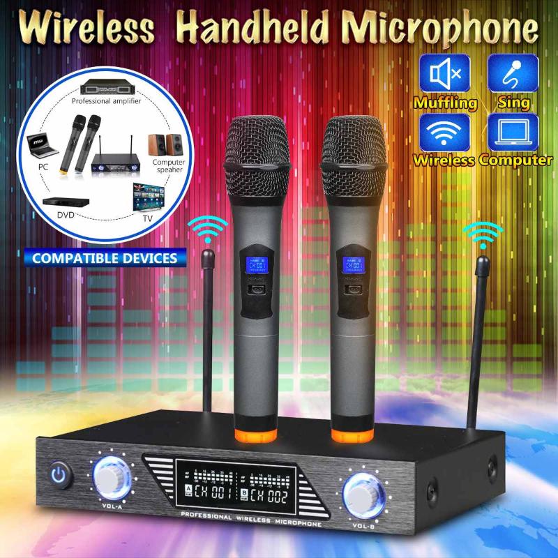 Kinco 2-Channel Wireless Dual Cordless Handheld Mic Microphone System For Studio Karaoke Music Players Cordless Receiver
Kinco 2-Channel Wireless Dual Cordless Handheld Mic Microphone System For Studio Karaoke Music Players Cordless Receiver