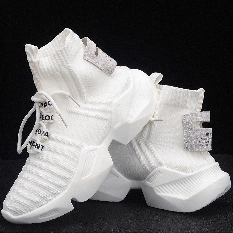High-top Platform Sneakers Women Knitted Casual Shoes Woman White Black Sneakers Air Mesh Chunky Trainers Dad Shoes 2020 new #rJ6d
High-top Platform Sneakers Women Knitted Casual Shoes Woman White Black Sneakers Air Mesh Chunky Trainers Dad Shoes 2020 new #rJ6d