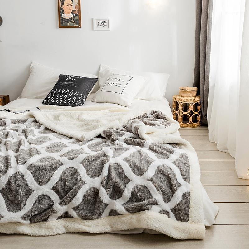 Nordic Style Thick Blanket Double Office Nap Bed Cover Soft Warm Blanket Winter Fluffy Couverture Polaire Home Textile BH50MT1
Nordic Style Thick Blanket Double Office Nap Bed Cover Soft Warm Blanket Winter Fluffy Couverture Polaire Home Textile BH50MT1