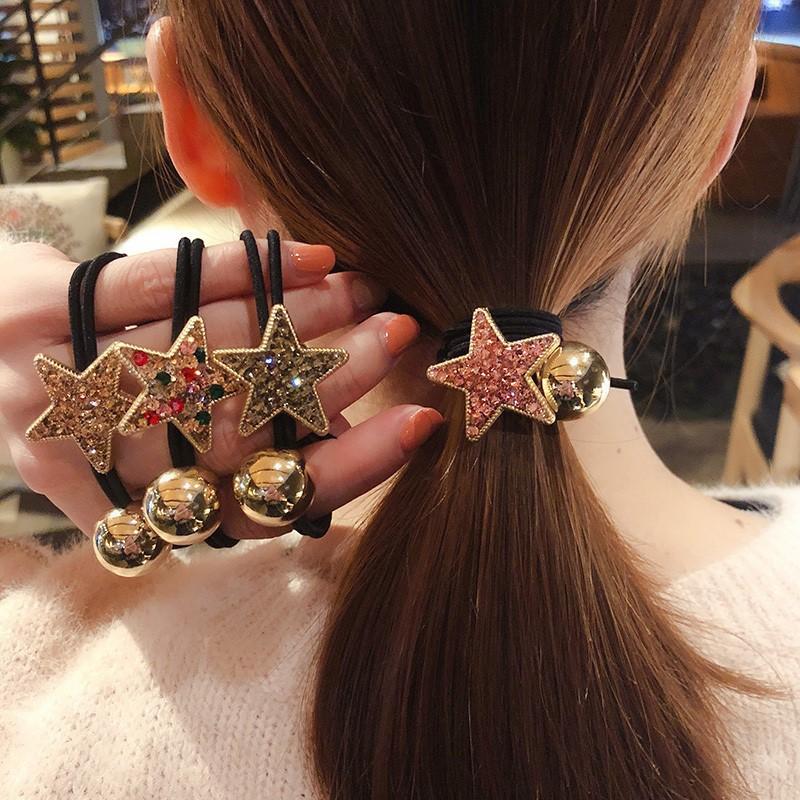 Cute Lucky Star Hair Band Female Head Rope Korean High Quality Crystal Rubber Bands Rhinestone Hair Accessories for Girls Women
Cute Lucky Star Hair Band Female Head Rope Korean High Quality Crystal Rubber Bands Rhinestone Hair Accessories for Girls Women