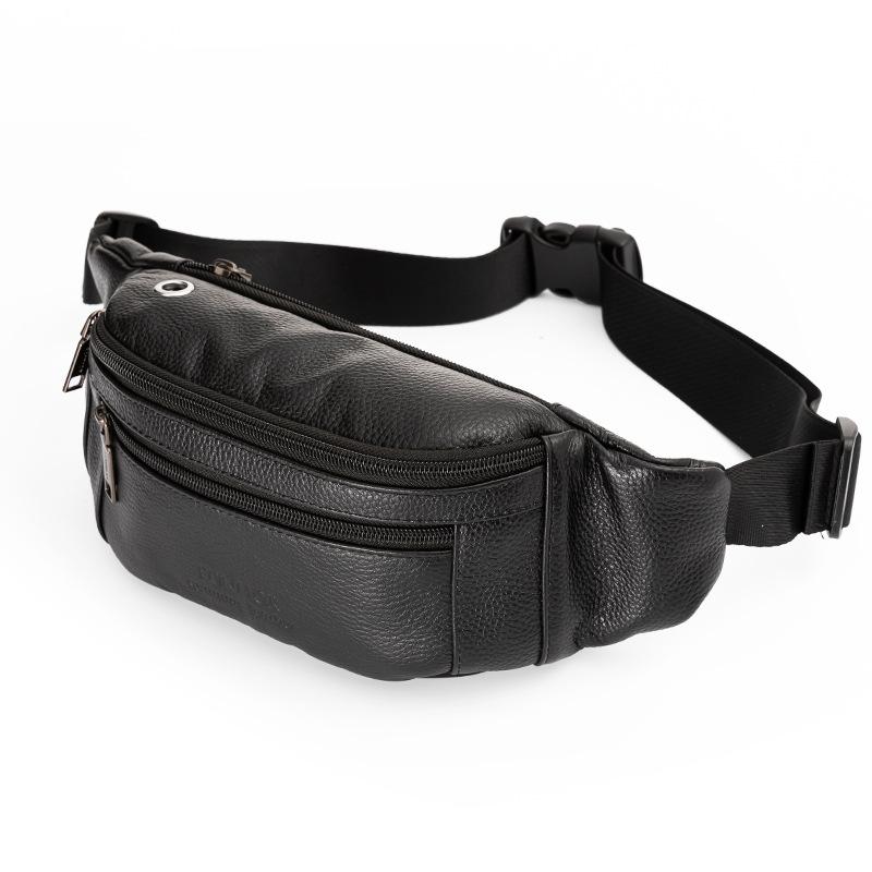 Men's Genuine Leather Crossbody Bag Waterproof Travel Waist Bag Trendy Sports Belt Waist Large Capacity Hiking Phone Pocket, Black
Men's Genuine Leather Crossbody Bag Waterproof Travel Waist Bag Trendy Sports Belt Waist Large Capacity Hiking Phone Pocket, Black