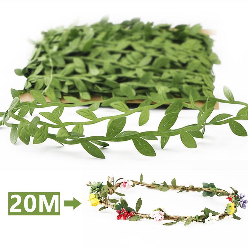 Party Wedding Decoration DIY Scrapbooking Decorative Wreath Fake Flower 20Meter/Lot Silk Artificial Leaf Leaves Flower For Home, Green
Party Wedding Decoration DIY Scrapbooking Decorative Wreath Fake Flower 20Meter/Lot Silk Artificial Leaf Leaves Flower For Home, Green
