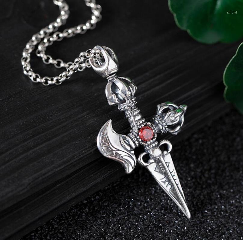 Vintage Buddhist Instruments Pendant Necklace Stainless Steel Inlaid Zircon Cross Pendant Men and Women1
Vintage Buddhist Instruments Pendant Necklace Stainless Steel Inlaid Zircon Cross Pendant Men and Women1