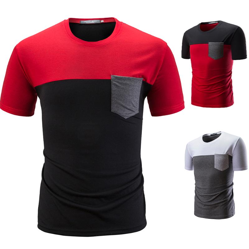 Men's casual fashion round neck pocket stitching slim short-sleeved T-shirt streetwear mens t shirts fashion 2020, White
Men's casual fashion round neck pocket stitching slim short-sleeved T-shirt streetwear mens t shirts fashion 2020, White