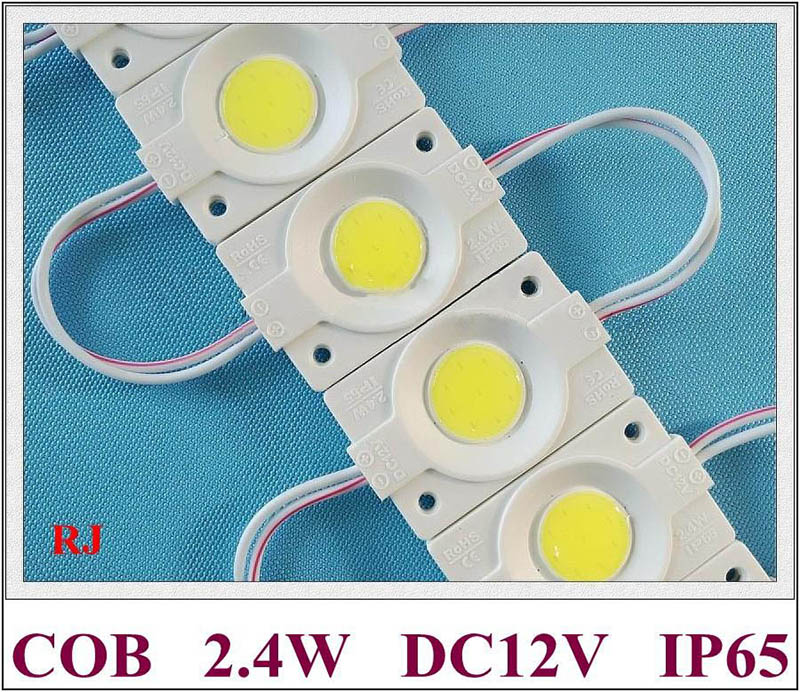 round LED backlight lamp with COB technology, 2.4W power, 240lm brightness, DC12V, IP65 waterproof, CE and ROHS certified for outdoor Christmas decor