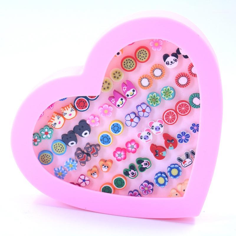 36 Pairs/Set Fashion Assorted Polymer Clay Stud Earrings Set Handmade Fruits Cartoon Earrings for Women Girls Children with Box1
36 Pairs/Set Fashion Assorted Polymer Clay Stud Earrings Set Handmade Fruits Cartoon Earrings for Women Girls Children with Box1