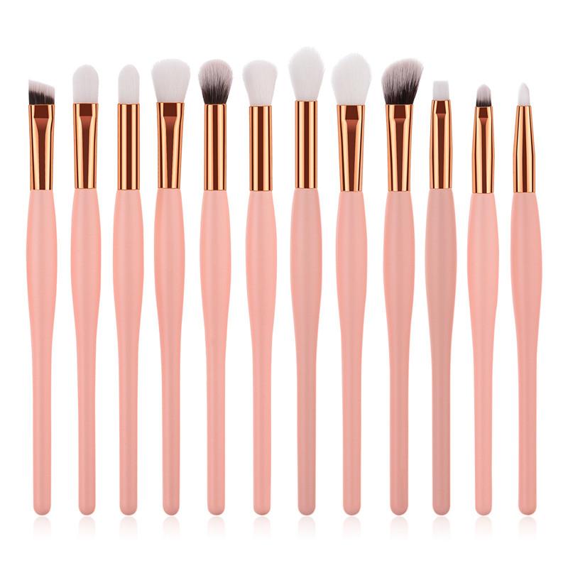 12Pcs/Set Professional Makeup Brushes Pink Gold Handle Soft Synthetic Hair Eyeshadow Foundation Blending Tools Kit T12044
12Pcs/Set Professional Makeup Brushes Pink Gold Handle Soft Synthetic Hair Eyeshadow Foundation Blending Tools Kit T12044