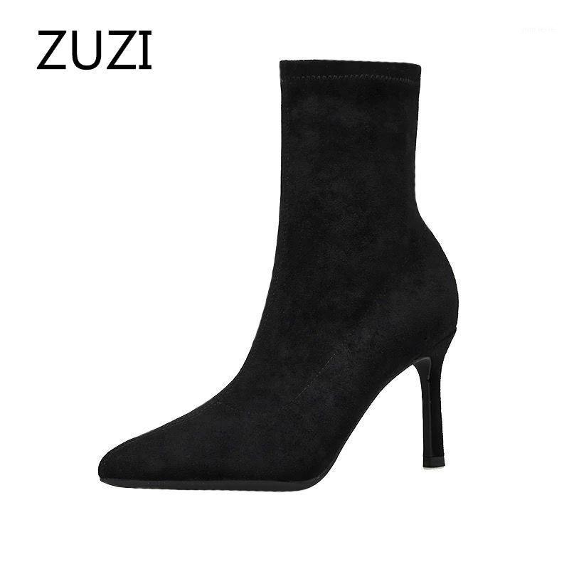 ZUZI 2020 New Autumn Winter High Heel Women's Shoes Pointed Toe Stiletto Boots Black Stretch Thin Socks Boots Marti Sexy1, 9cm
ZUZI 2020 New Autumn Winter High Heel Women's Shoes Pointed Toe Stiletto Boots Black Stretch Thin Socks Boots Marti Sexy1, 9cm