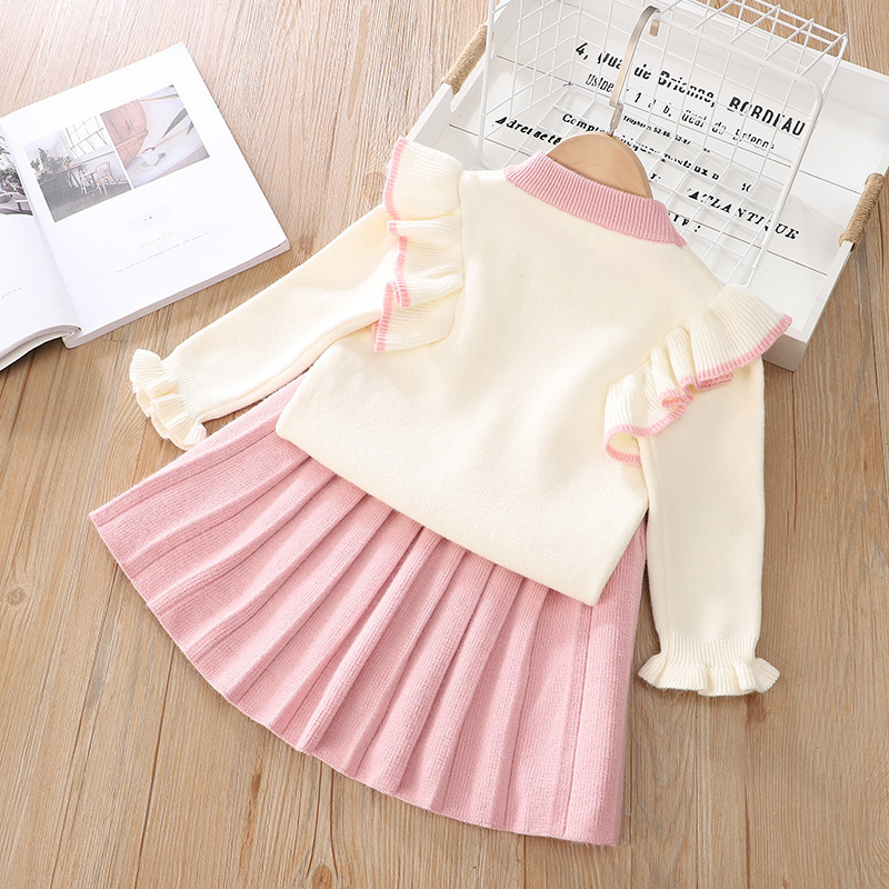 Children Clothes Autumn Winter Toddler Girls Clothes Set Cartoon Tops+Skirt Tracksuit Suit Kids Outfits For Baby Girls 7 8 Years LJ200916
