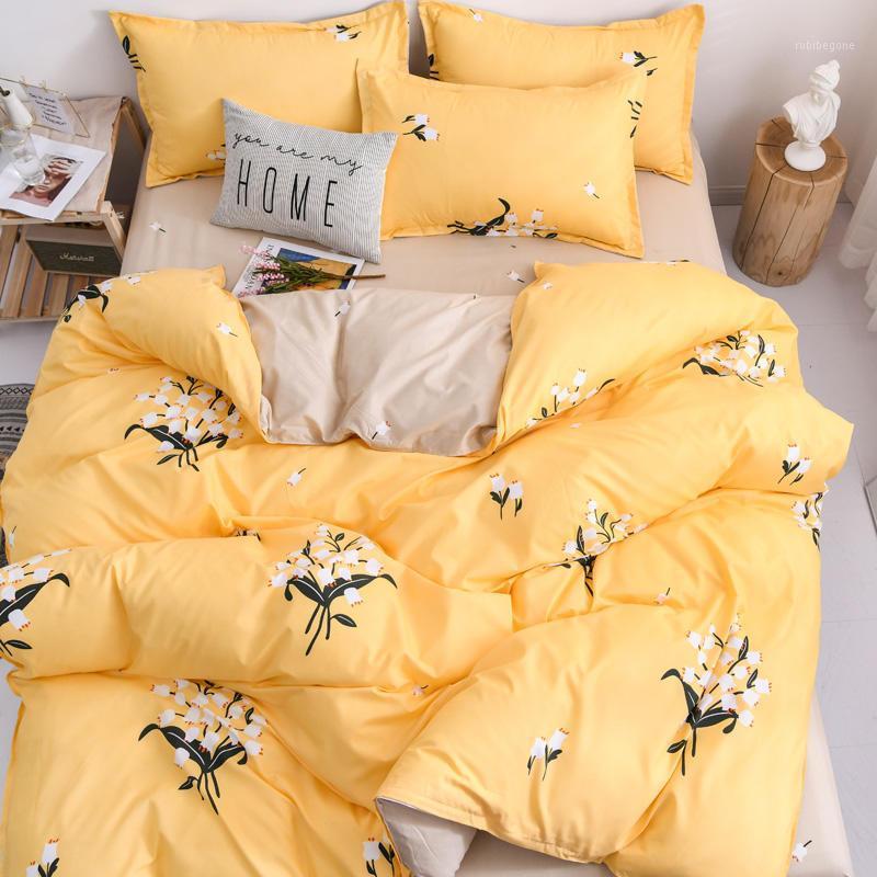 Yellow Color Bed Sheet Set Heart Pattern Printed Bedding Sets Queen King Size Bed Linen Single Duvet Cover Sheet Pillowcase1, Type 5
Yellow Color Bed Sheet Set Heart Pattern Printed Bedding Sets Queen King Size Bed Linen Single Duvet Cover Sheet Pillowcase1, Type 5