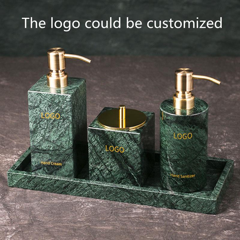 Natural Green Marble Bathroom Accessories Set Bathroom Organizer Storage Set Tumbler Lotion Bottle Toothbrush Holder Jewelry Box
Natural Green Marble Bathroom Accessories Set Bathroom Organizer Storage Set Tumbler Lotion Bottle Toothbrush Holder Jewelry Box