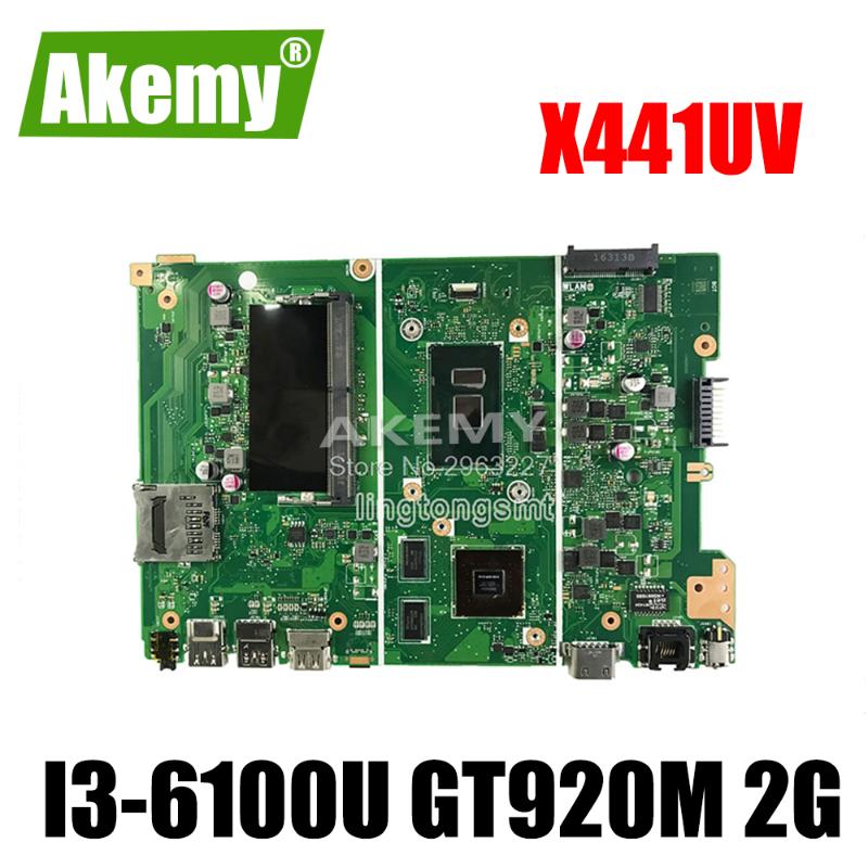 Original For Asus X441UV Laptop Motherboard X441U X441UV REV2.1 i3 6100U Processor Graphic GT 920MX with 2GB VRAM mainboard
Original For Asus X441UV Laptop Motherboard X441U X441UV REV2.1 i3 6100U Processor Graphic GT 920MX with 2GB VRAM mainboard