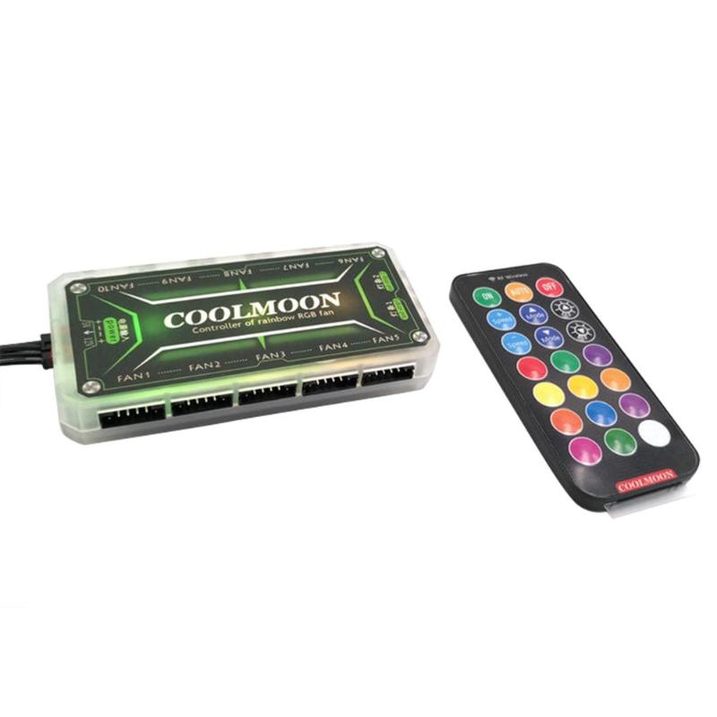 COOLMOON DC12V 5A RGB Lighting Remote Controller LED Color Intelligent Controller Desktop Computer
COOLMOON DC12V 5A RGB Lighting Remote Controller LED Color Intelligent Controller Desktop Computer