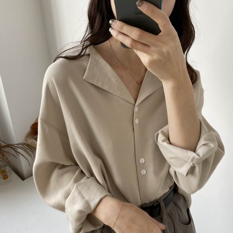 2021 New Blouse Turn Down Collar Long Sleeve of Women Tops and Sleek Blouses Ol Style Shirts Female Clothes L03d, Color 3
2021 New Blouse Turn Down Collar Long Sleeve of Women Tops and Sleek Blouses Ol Style Shirts Female Clothes L03d, Color 3