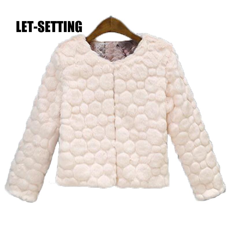 LET-SETTING Imitation fur coat female new winter female faux fur coat, White
LET-SETTING Imitation fur coat female new winter female faux fur coat, White