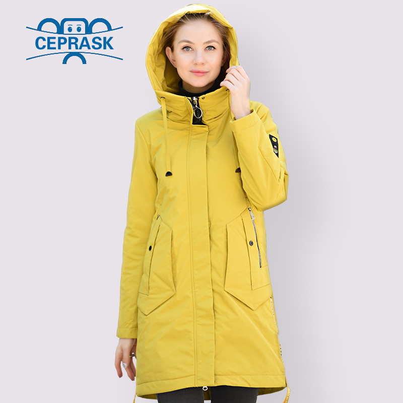 2020 High Quality Women Coat Spring Autumn Fashion Casual Thin Parka European Windproof Long Plus Size Hooded New Women Jackets LJ201127