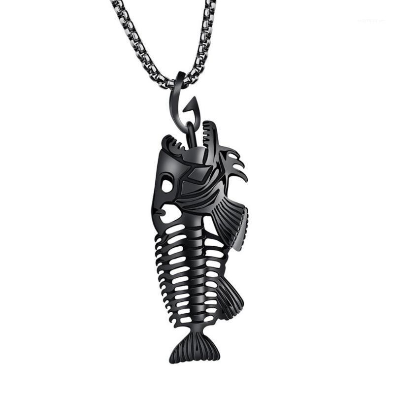 Creative Women Necklace Fish Bone And Fishing Hook Skeleton Stainless Steel Pendant Surfer Chain Necklace Jewelry Collares1
Creative Women Necklace Fish Bone And Fishing Hook Skeleton Stainless Steel Pendant Surfer Chain Necklace Jewelry Collares1