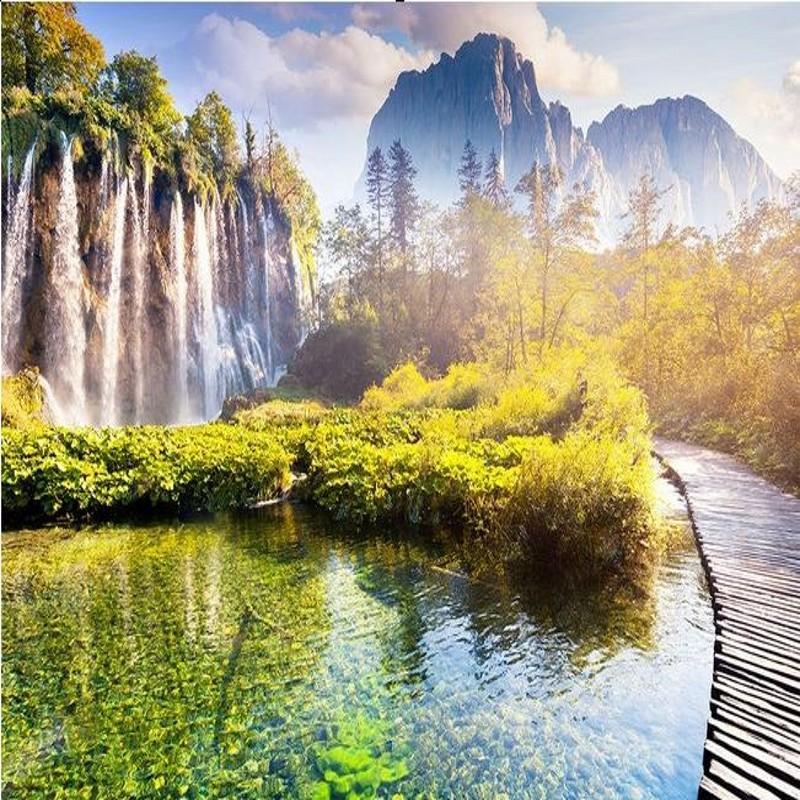 Drop Shipping Custom 3d Mural 3D Stereo Landscape Waterfall Scenic Living Room Bedroom Sofa TV Background Wallpaper Mural, As pic
Drop Shipping Custom 3d Mural 3D Stereo Landscape Waterfall Scenic Living Room Bedroom Sofa TV Background Wallpaper Mural, As pic