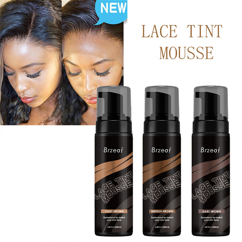 Lace Tint Spray for Wig and Dark Brown Medium Brown Light Brown Lace Tint Mousse Spray 3pcs
Lace Tint Spray for Wig and Dark Brown Medium Brown Light Brown Lace Tint Mousse Spray 3pcs