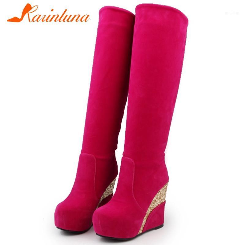 KARIN Big Size 33-43 Ladies Casual New Fashion Boots Platform Wedges High Heels Slip On Women Boots Knee High Women Shoes1, Black
KARIN Big Size 33-43 Ladies Casual New Fashion Boots Platform Wedges High Heels Slip On Women Boots Knee High Women Shoes1, Black