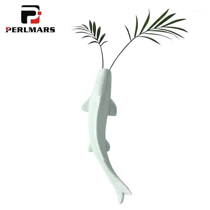 European Style Wall Vase Ceramic Fish Shaped Hydroponics Scindapsus Flower Plant Holder Vases Home Wall Decoration Crafts Statue1
European Style Wall Vase Ceramic Fish Shaped Hydroponics Scindapsus Flower Plant Holder Vases Home Wall Decoration Crafts Statue1