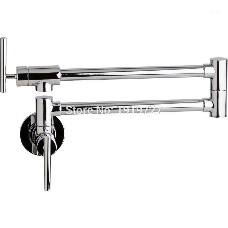 Wholesale- Bagnolux Solid Brass Kitchen Wall Mount Pot Filler Faucet Swivel Spout Brushed Nickel Matt Black Cold Water Only With Dual Swing1
Wholesale- Bagnolux Solid Brass Kitchen Wall Mount Pot Filler Faucet Swivel Spout Brushed Nickel Matt Black Cold Water Only With Dual Swing1