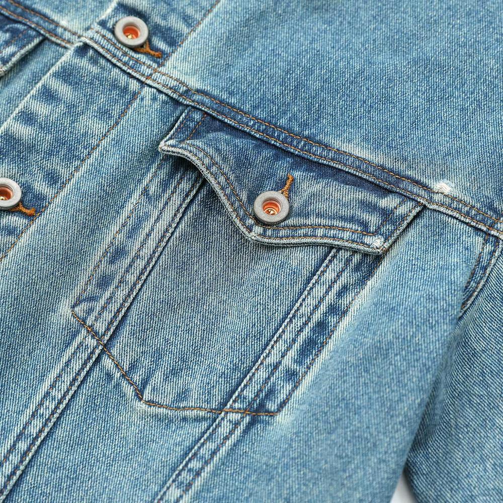 Autumn denim jacket men dark washed vintage short 100 cotton denim jackets plus size classical coats SJ130838 201114