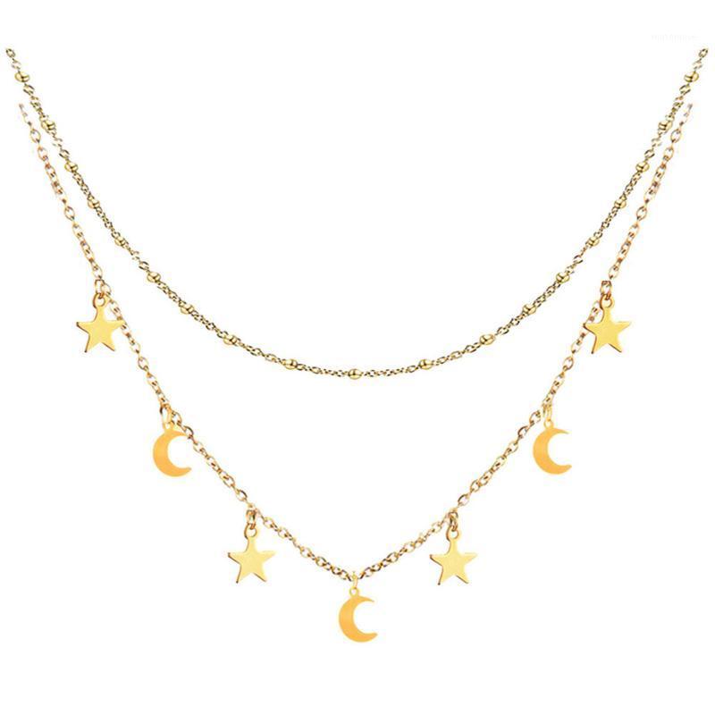 Multilayer Star Moon Charm Necklaces & Pendants For Women Gold Color Stainless Steel Choker Necklace 2020 Bohemian Jewelry1
Multilayer Star Moon Charm Necklaces & Pendants For Women Gold Color Stainless Steel Choker Necklace 2020 Bohemian Jewelry1